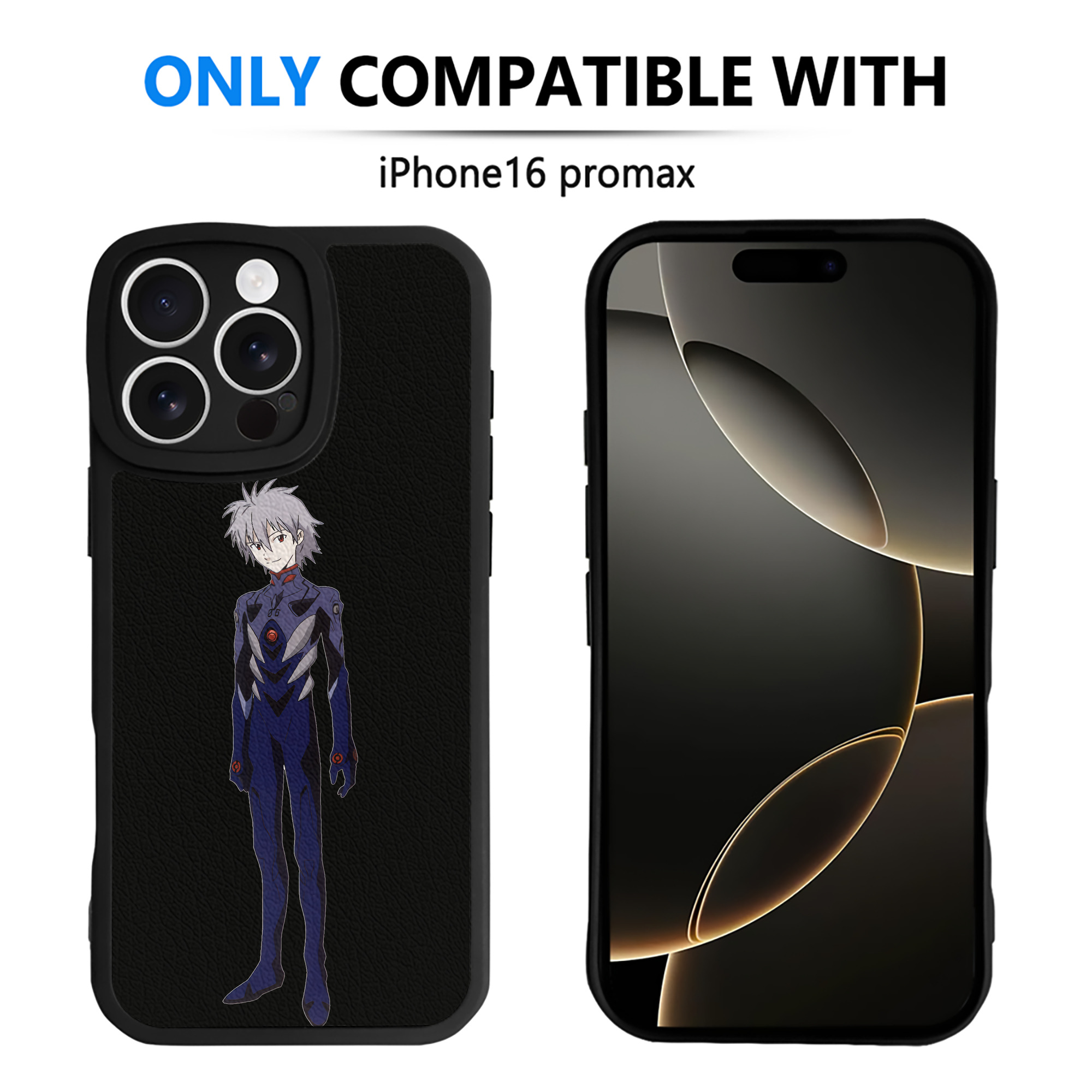 （画像用） EVA 新世紀エヴァンゲリオン 【iPhone 16シリーズ対応】シリコンスマホケース（レザー調） 材質：シリコン